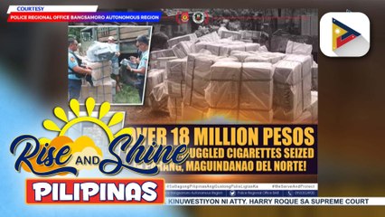 Higit P18-M smuggled cigarettes, nasabat sa operasyon sa Parang, Maguindanao del Norte