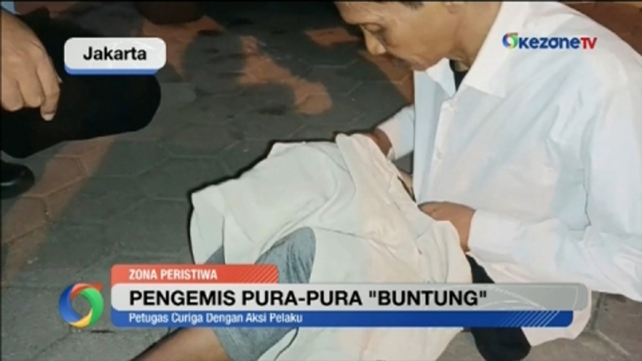 Petugas Ungkap Aksi Pengemis Pura-Pura Buntung