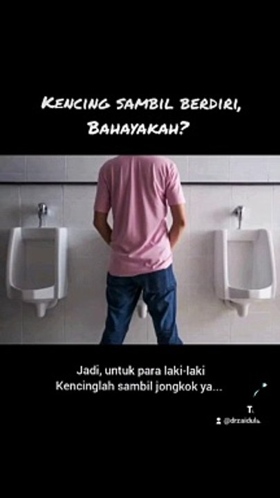 Bahaya Kencing Sambil Berdiri