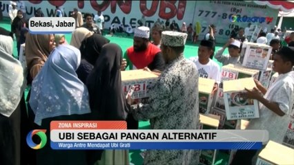 Ratusan Warga Rela Antre demi Ubi Gratis 10 Kilogram