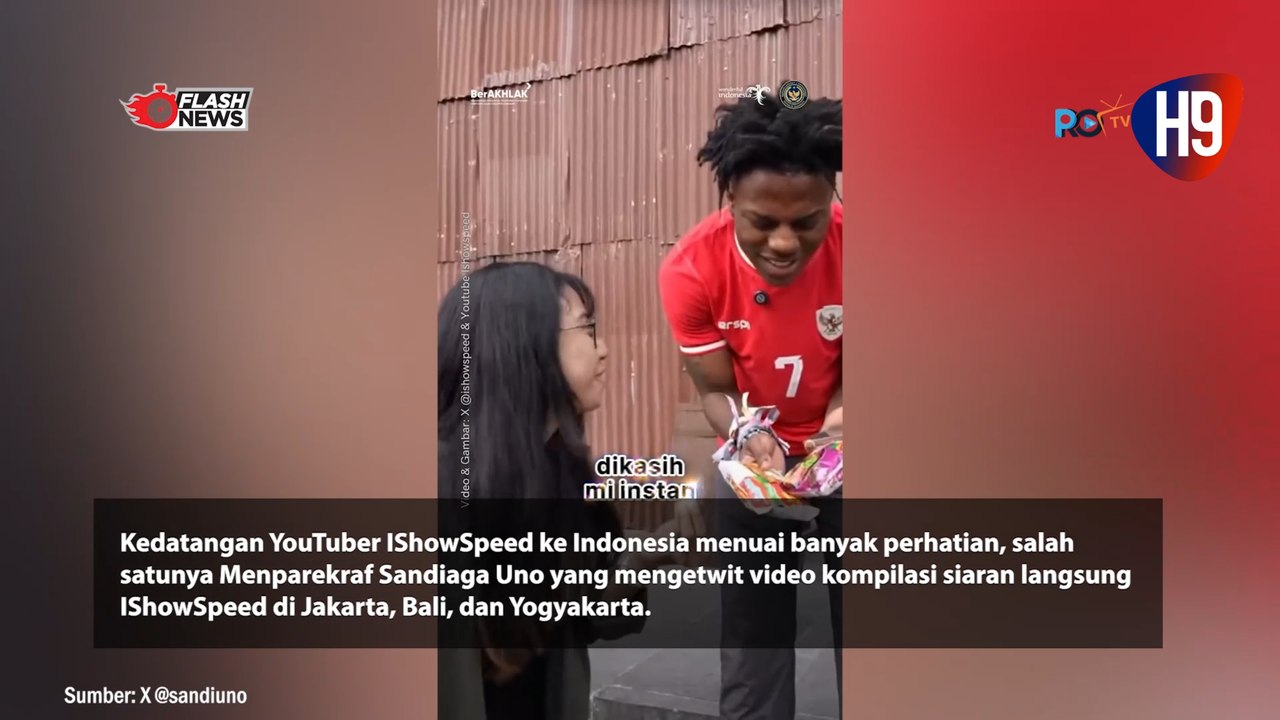 Soal Kedatangan Ishowspeed ke Indonesia, Reza Arap Sentil Sandiaga Uno