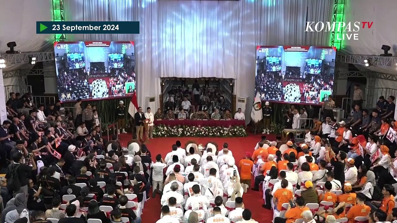 [FULL] Pidato RK-Suswono, Dharma-Kun, hingga Pramono-Rano usai Dapat Nomor Urut Pilgub Jakarta 2024