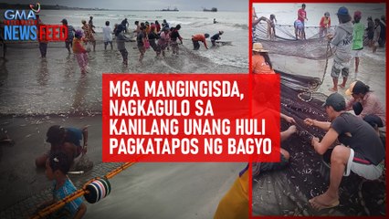 Download Video: Mga mangingisda, nagkagulo sa kanilang unang huli pagkatapos ng bagyo | GMA Integrated Newsfeed