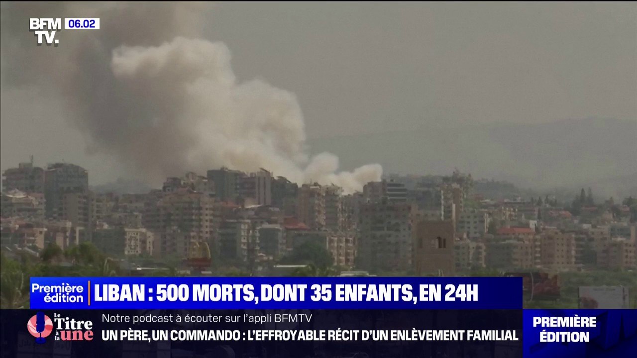 Près de 500 morts au Liban, dont 35 enfants, après des frappes israéliennes