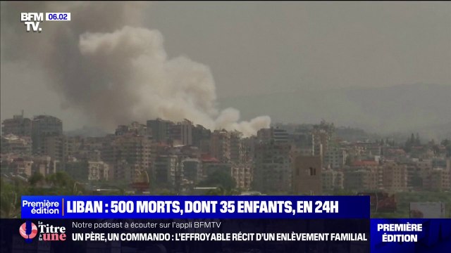 Près de 500 morts au Liban, dont 35 enfants, après des frappes israéliennes