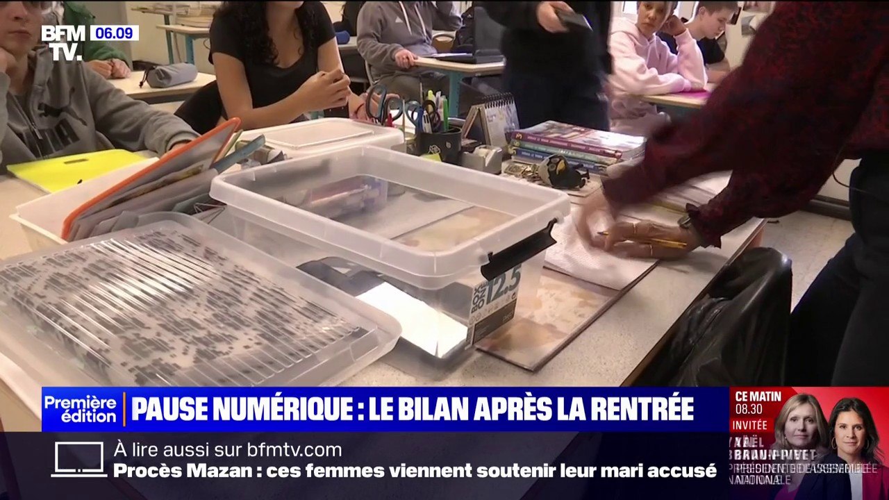 3 semaines après l'expérimentation de la pause numérique dans près de 200 collèges, l'heure est au bilan
