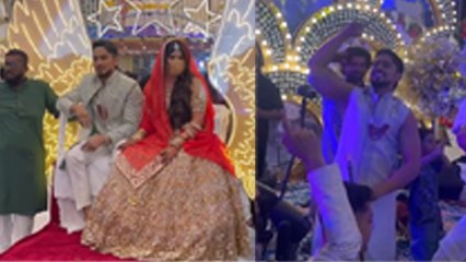 Adnaan Shaikh Wedding:Sangeet Ceremony में Wife Grand Entry, YouTubers & Friends Dance Inside Video