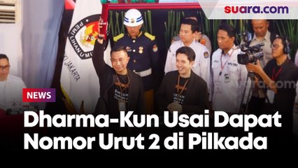 Dharma-Kun Usai Dapat Nomor Urut 2 di Pilkada Jakarta 2024