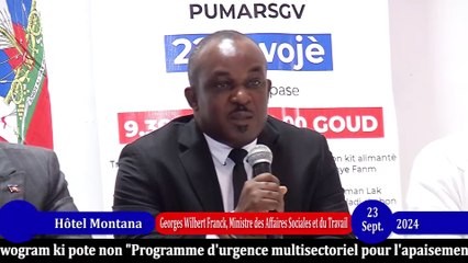 Bati Ayiti.- MAST ak plizyè lòt ministè relanse pwogram ki rele "Programme d'urgence multisectoriel"