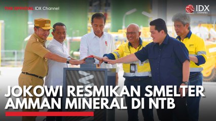 Jokowi Resmikan Smelter Amman Mineral di NTB