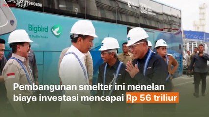 Smelter Terbesar di Dunia Punya PT Freeport Akhirnya Beroperasi