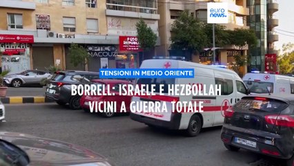 Borrell all'Onu: tensioni tra Israele e Hezbollah vicine a una "guerra vera e propria"