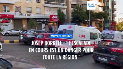 Josep Borrell : " l'escalade en cours est un danger pour toute la région"