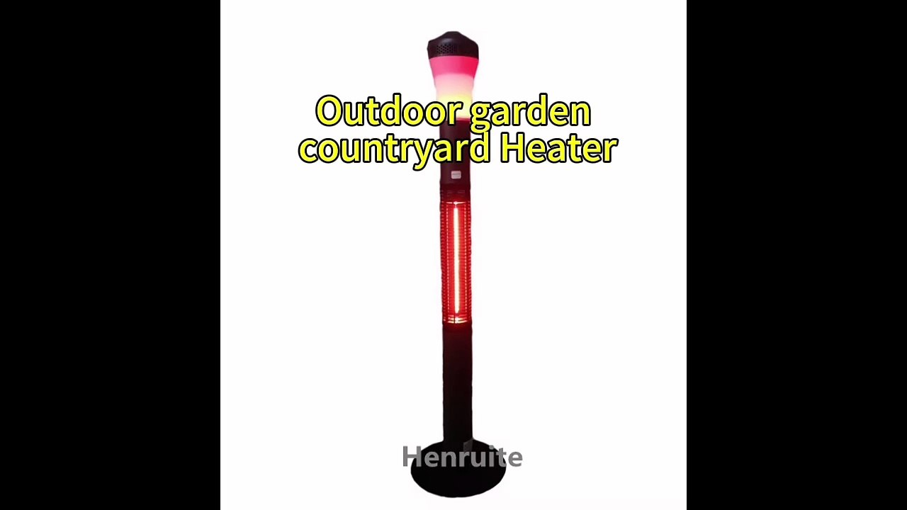 Modern 1500W Standing Floor Electric Heater Indoor/Outdoor Patio Infrared Heater for Garden