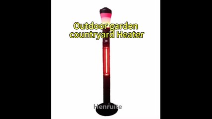 Modern 1500W Standing Floor Electric Heater Indoor/Outdoor Patio Infrared Heater for Garden