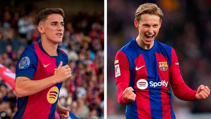 Barcelona: Gavi y Frankie de Jong ilusionan a la afición con su regreso, en entrenamiento 1 vs. 1