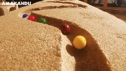 Marble Run ASMR _ Castle _ Sand Satisfying