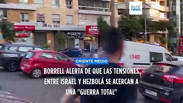 Borrell advierte de que las tensiones entre Israel y Hezbolá se acercan a una guerra total