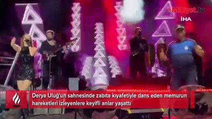 Derya Uluğ'un konserinde zabıtanın dans şovu
