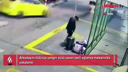 Download Video: Arkadaşını öldürüp yangın süsü verdi! Eğlence mekanında yakalanan adamdan şok savunma