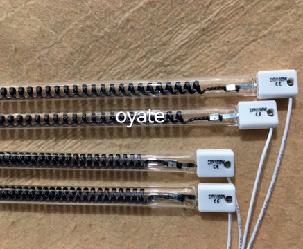 220v 1000w Quartz Infrared Heating Element IR Carbon Fiber Heating Lamp for Powder Coating