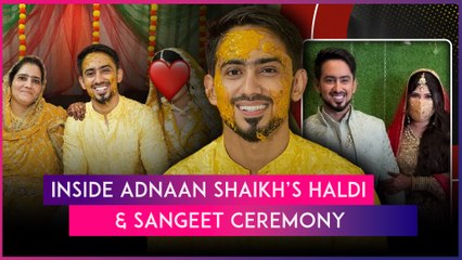 Inside Adnaan Shaikh’s Star-Studded Haldi & Sangeet With Friends, Mr Faisu, Sana Makbul & Others