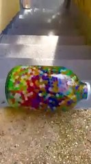 Satisfying vedio,Orbies ball with in jar brake,Run orbies stairs,ASMR _ Castle _ Sand Satisfying