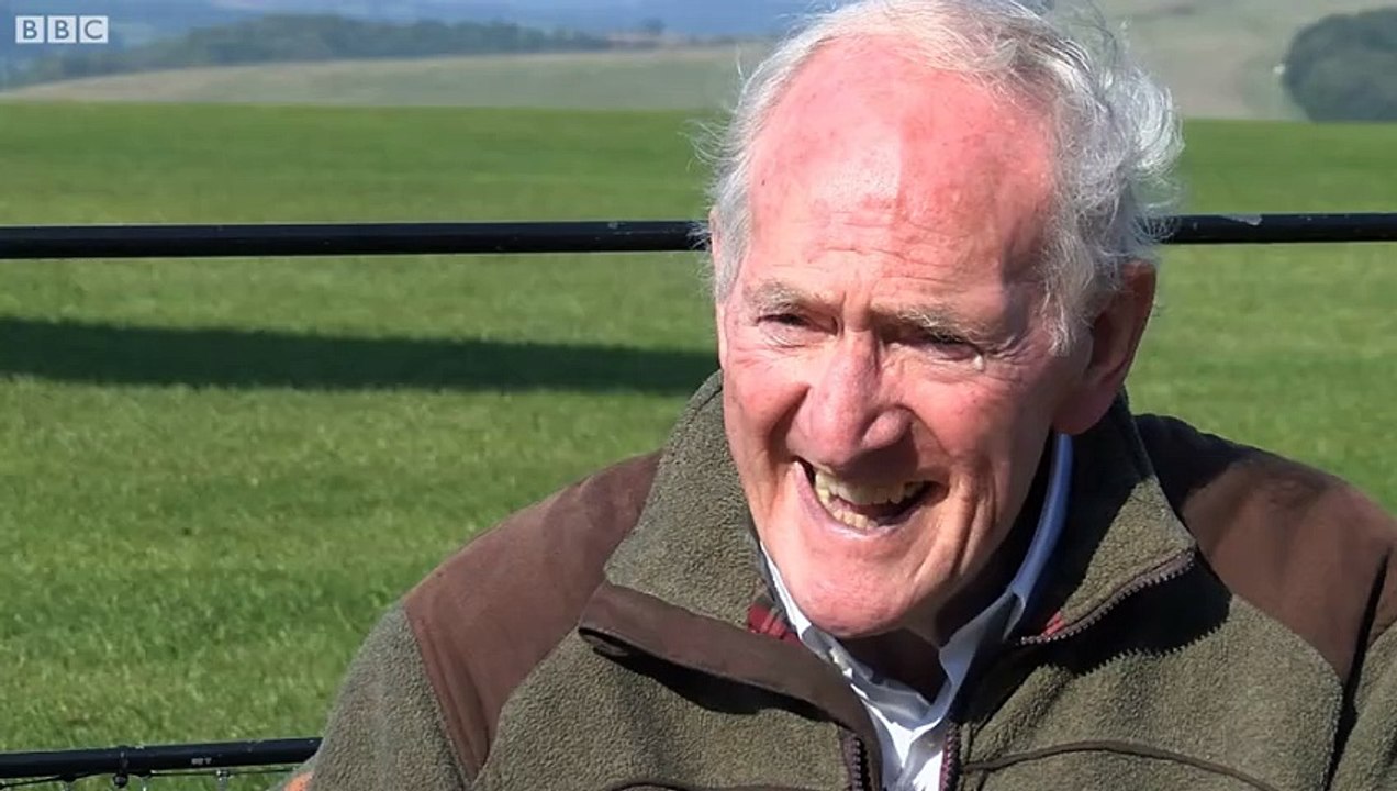 New Forest resident Brian Fox took to the sky in a Spitfire - video: BBC