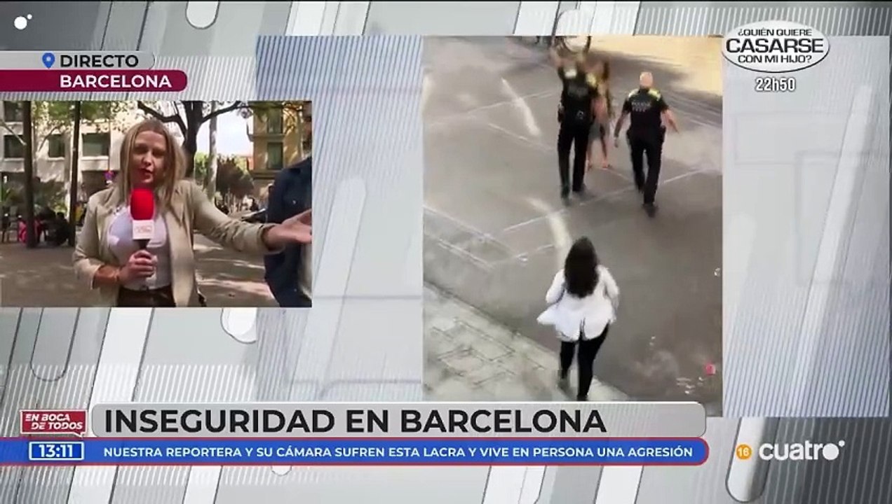 Agreden a una reportera de Cuatro en El Raval