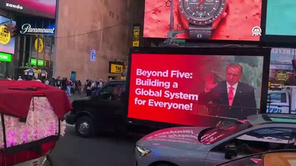 Erdoğan’ın sözü New York sokaklarında