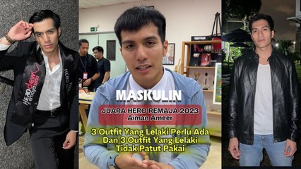 Outfit Yang Lelaki Perlu Ada Dan Outfit Yang LelakiTidak Patut Pakai