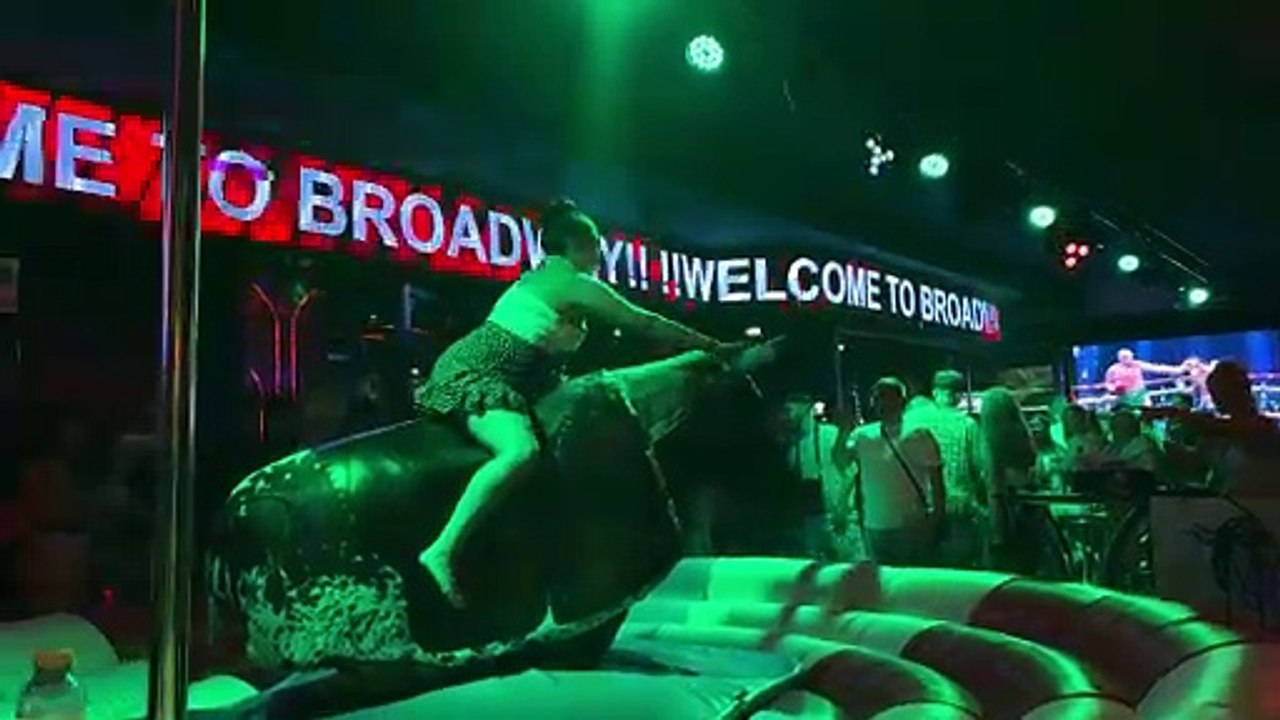 Epic Fail: Pretty Girl on Benidorm Bull | Funny Mechanical Bull Ride. Spain September 2024