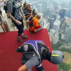 Happy Birtday jumping from hight