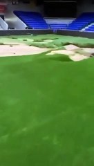 Estádio do Wimbledon, cratera, Londres, inundações