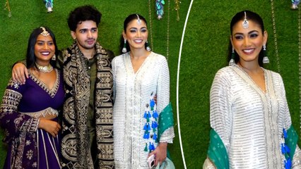 BB OTT 3 Winner Sana Makbul Arrives At Adnaan Shaikh's Wedding With Friend Vishal Pandey And Shivani Kumari