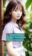 Captivating Outdoor Photoshoot Amidst Verdant