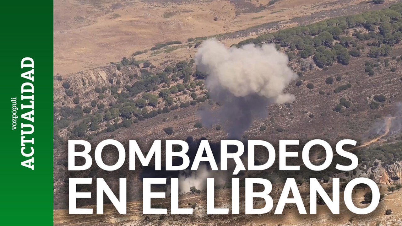El ejército israelí realiza bombardeos en el sur del Líbano