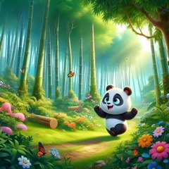 Wild animals adviced moral story little panda 