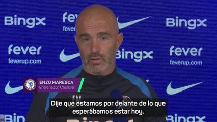 Maresca: "Estamos por encima de lo previsto"