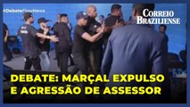 Marçal é retirado de debate e assessor dá soco em marqueteiro de Nunes