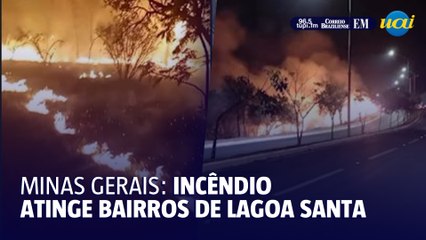 Incêndio atinge bairros de Lagoa Santa