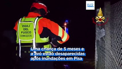 Criança de cinco meses e avó desaparecidas após cheias em Itália