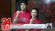 Barbie Forteza at David Licuauco, bagong ambassadors ng Save the Children PHL | 24 Oras