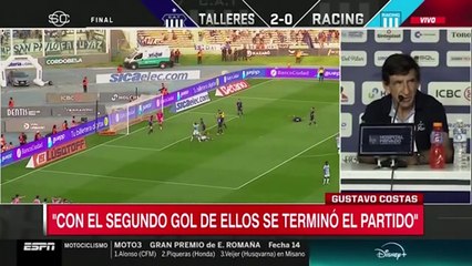 Costas después de la derrota de Racing ante Central Córdoba: "Tuvimos 48 horas para preparar el partido"