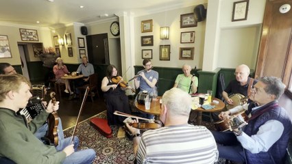 Traditional music session at O'Donnell's in Castle Street, Douglas