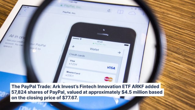 Cathie Wood's Ark Invest Buys $4.5M Of PayPal And $3.5M Of Pinterest Shares, Sells Own Bitcoin ETF Amid Crypto Surge, And Continues Offloading Palantir