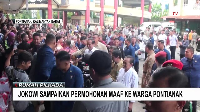 Jokowi Temui Warga Pontianak, Sampaikan Permohonan Maaf Sekaligus Pamitan