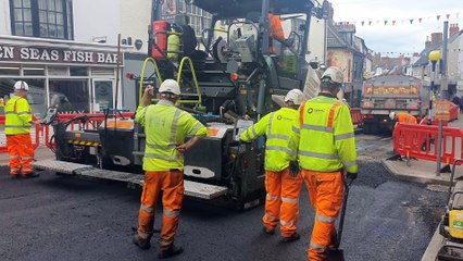 Road resurfacing Ross town centre