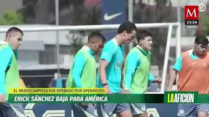 Erick Sánchez es operado y causa baja con el América; ¿cuánto tiempo estará fuera?