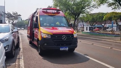 下载视频: Siate é mobilizado para para atender mulher ferida na Avenida Brasil